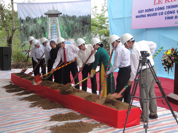 Khởi công xây dựng công trình Khu tưởng niệm, tri ân những người có công với đất nước, với dân tộc tỉnh Điện Biên